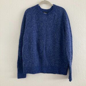 Bonobos Wool Blend Sweater Blue Long Sleeve Cozy Classic Minimalist Crewneck XL